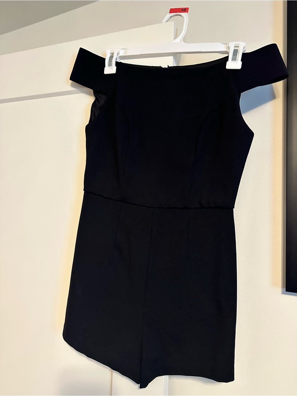 Black fitted romper